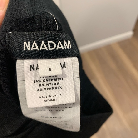 NADAAM Cashmere Ribbed Knit Biker Shorts - Picture 4 of 4